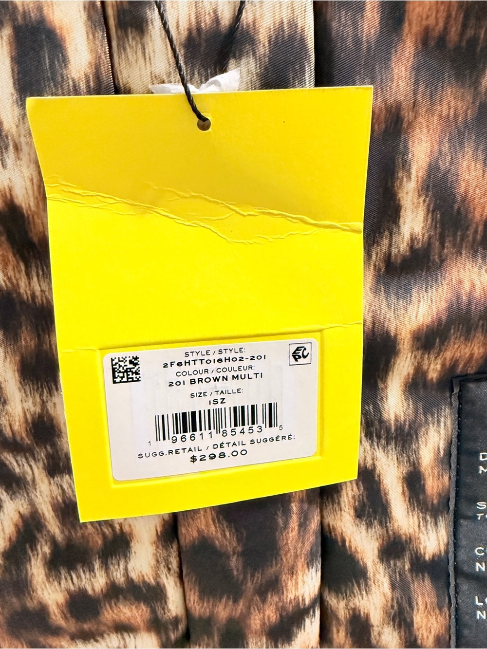 NWT Marc Jacobs LARGE TOTE BAG IN LEOPARD PUFFY NYLON - Picture 5 of 8